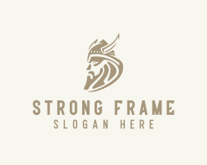 Strong Viking Warrior logo design