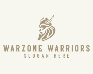 Strong Viking Warrior logo design