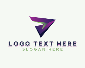 Logistics - Plane Logistics Courier logo design