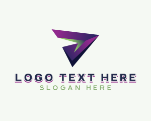 Courier - Plane Logistics Courier logo design