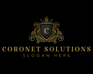 Crown Ornate Royalty logo design