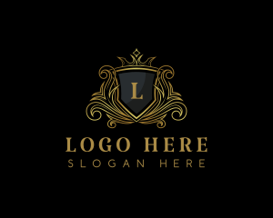 Luxe - Crown Ornate Royalty logo design