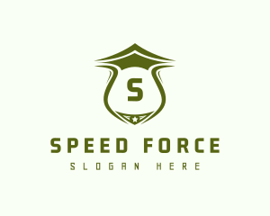 Military Shield Soldier logo design