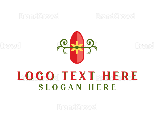 Flower Nail Art Logo
