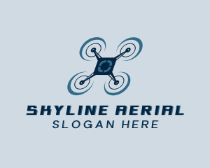 Aerial Flying Drone logo design
