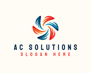 Ac - Cold Hot Fan Ventilation logo design