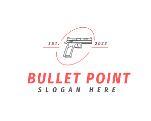 Gun - Firearm Gun Weapon logo design