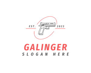 Rifle - Firearm Gun Weapon logo design