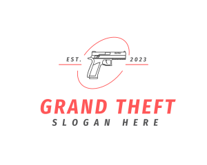 Gunstock - Firearm Gun Weapon logo design