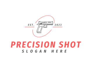 Rifle - Firearm Gun Weapon logo design