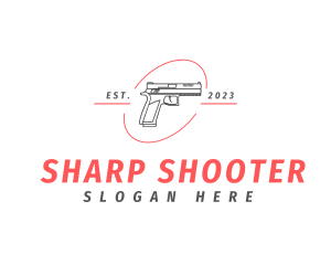 Rifle - Firearm Gun Weapon logo design