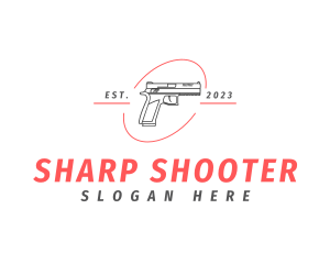 Gunman - Firearm Gun Weapon logo design