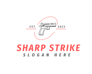 Weapon - Firearm Gun Weapon logo design