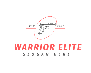Taser - Firearm Gun Weapon logo design