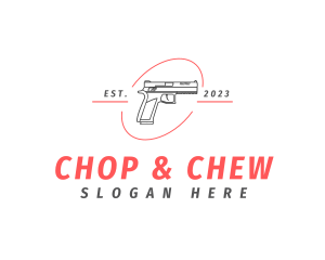 Gun - Firearm Gun Weapon logo design