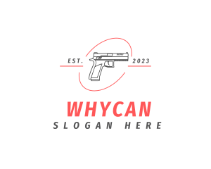 Heavy Weapon - Firearm Gun Weapon logo design