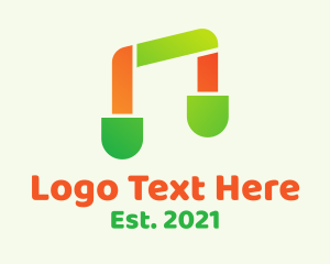 Note - Vibrant Candy Music logo design