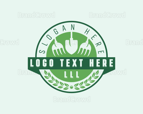 Shovel Rake Landscaping Logo