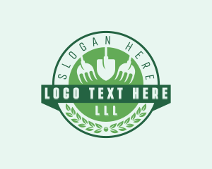 Gardening - Shovel Rake Landscaping logo design