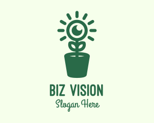 Surveillance Eye Plant logo design