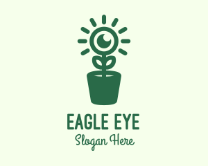 Surveillance Eye Plant logo design