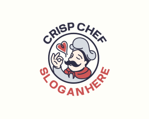 Retro Chef Kiss logo design