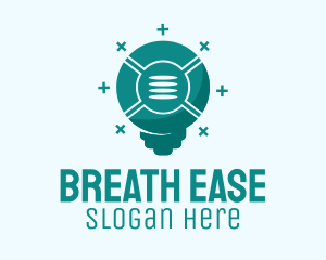 Respiratory - Face Mask Respirator logo design