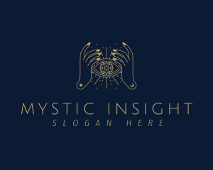 Divination - Cosmic Hand Eye logo design