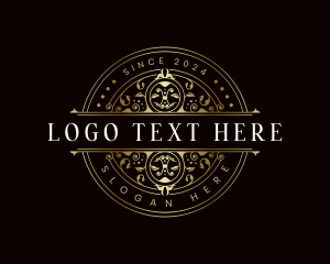 Scent - Elegant Floral Crest logo design