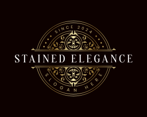 Elegant Floral Crest logo design