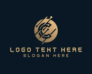 Currency - Cryptocurrency Tech Letter C logo design