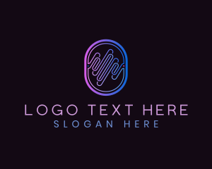 Frequency - Luxury Abstract Wave logo design