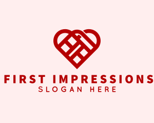 Romantic Dating Heart logo design