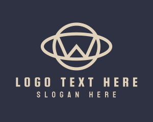 Global - Generic Minimalist Planet Letter W logo design