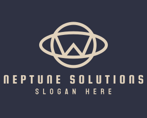 Neptune - Generic Minimalist Planet Letter W logo design