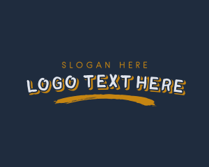 Shop - Paint Clothing Brush Stroke logo design