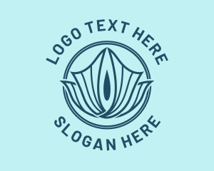Glam - Blue Fin Tiara logo design