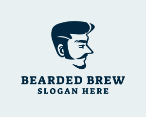 Hipster Man Moustache logo design