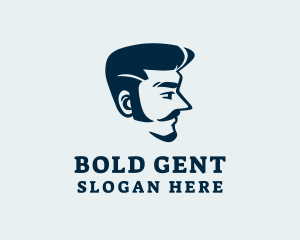 Hipster Man Moustache logo design