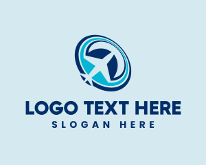 Travel Blogger - Plane Travel Tourism logo design