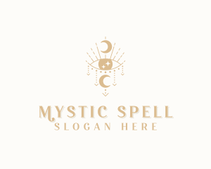Spell - Moon Eye Boho logo design