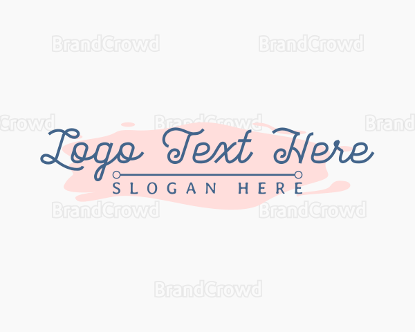 Fancy Watercolor Signature Logo