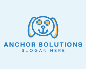 Nautical Anchor Dog logo design