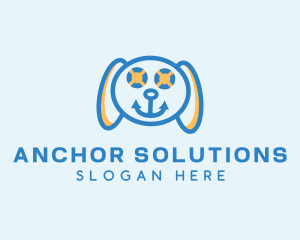 Anchor - Nautical Anchor Dog logo design