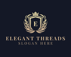 Royal Wreath Shield logo design