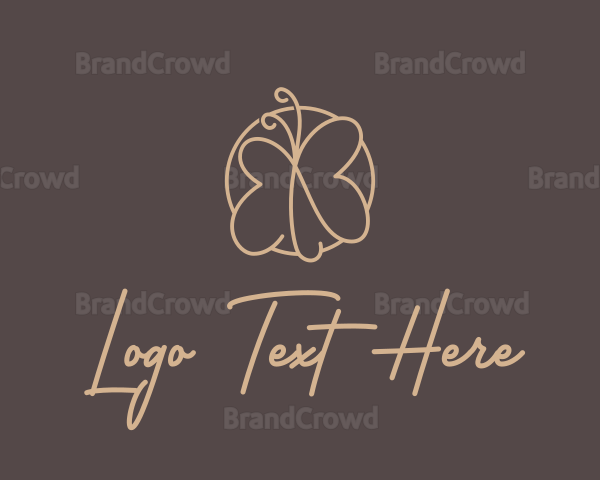 Cute Petite Butterfly Logo