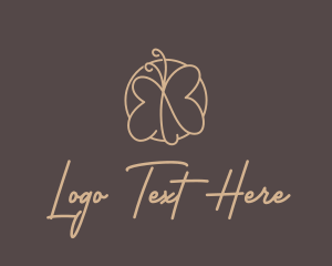 Hobbyist - Cute Petite Butterfly logo design