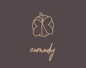 Cute Petite Butterfly  Logo