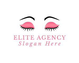 Cosmetic Eyelashes Makeup Logo