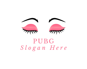 Cosmetic Eyelashes Makeup Logo